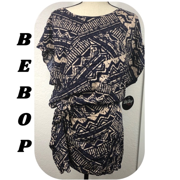 BeBop Dresses & Skirts - Bebop Wrap Tie Front Aztec Print Dress XLarge